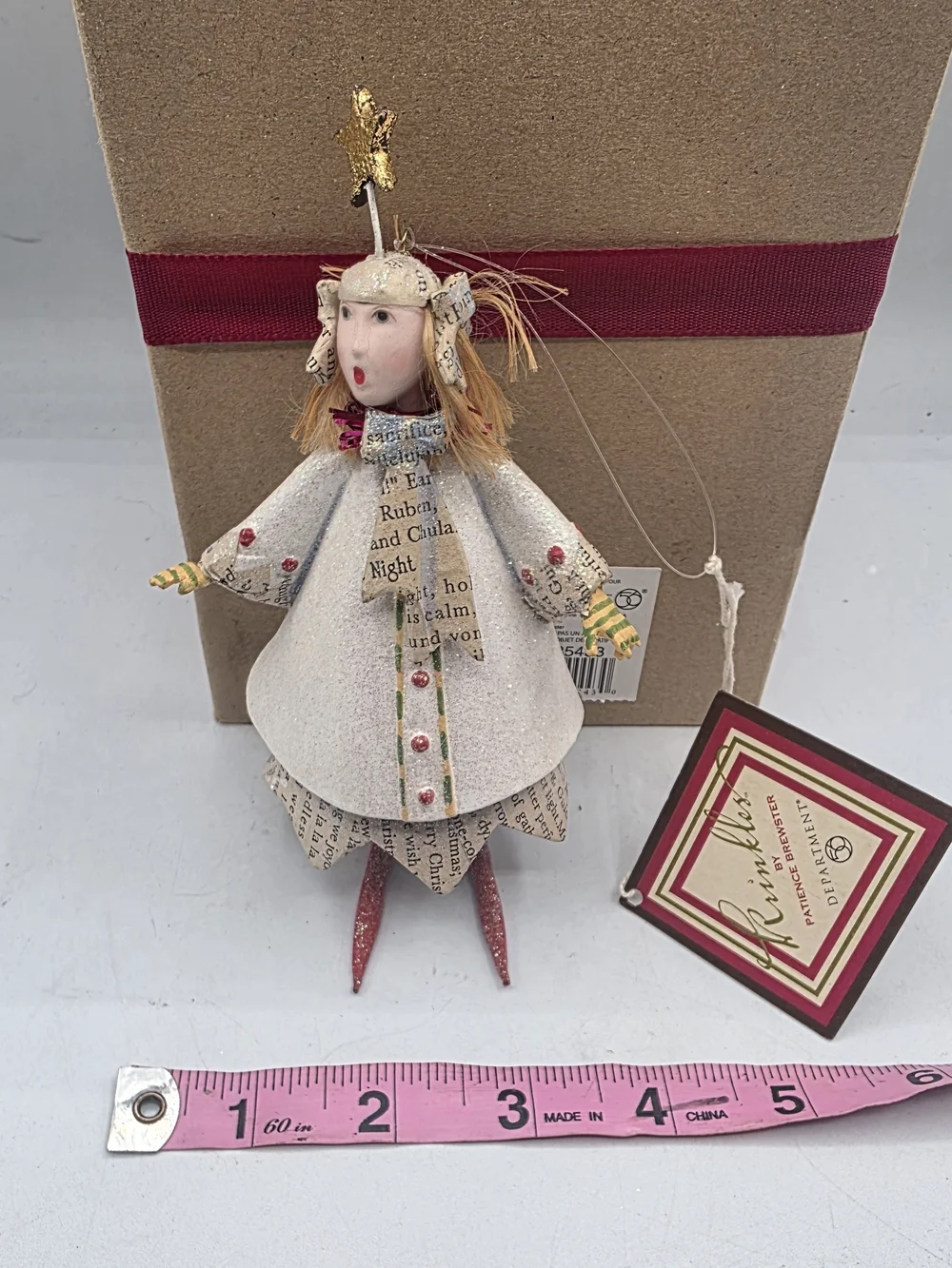 Dept 56 Patient Brewster Figure Ornament Tall Caroler